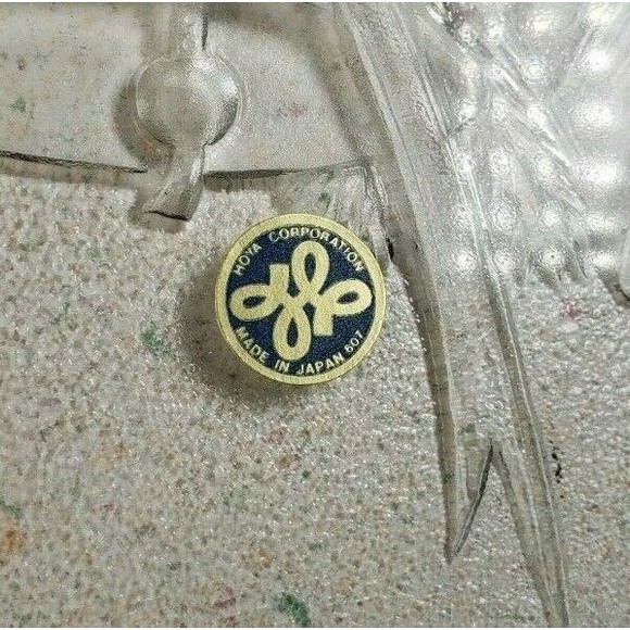 Japanese HOYA Crystal - Christmas Holiday Bells Oblong Plate/Dish, FBD1620 NEW - Picture 10 of 10